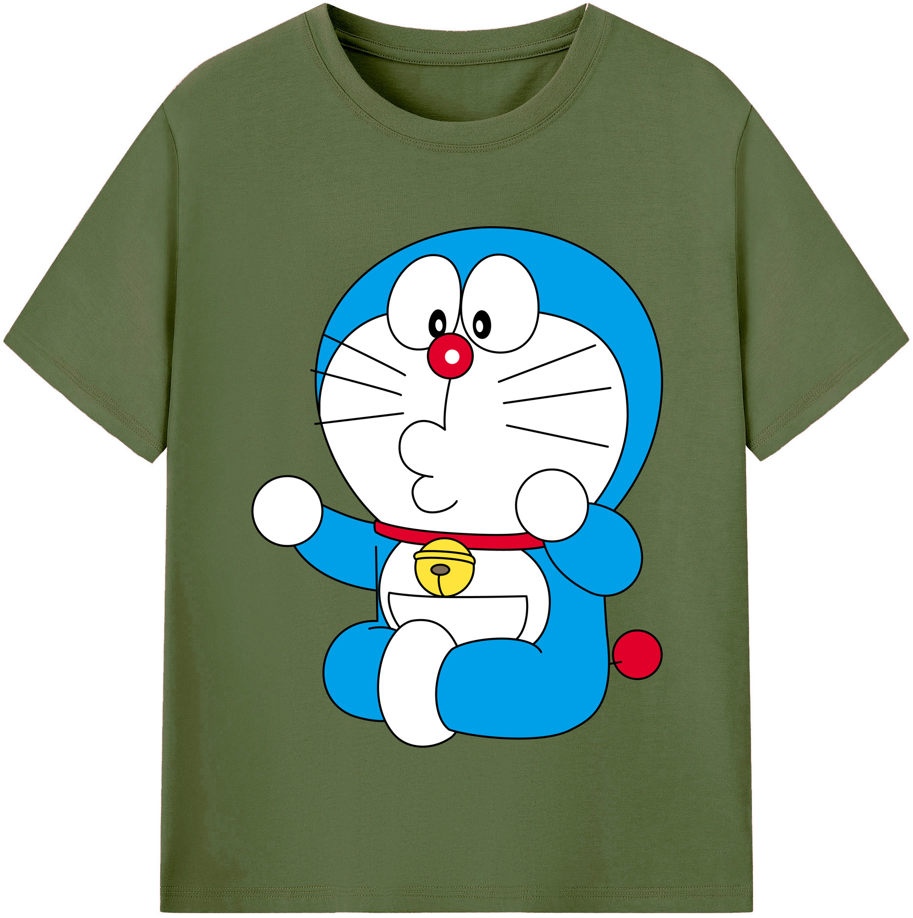 （画像用） ドラえもん Doraemon 綿100％半袖Tシャツ（フロントプリント）